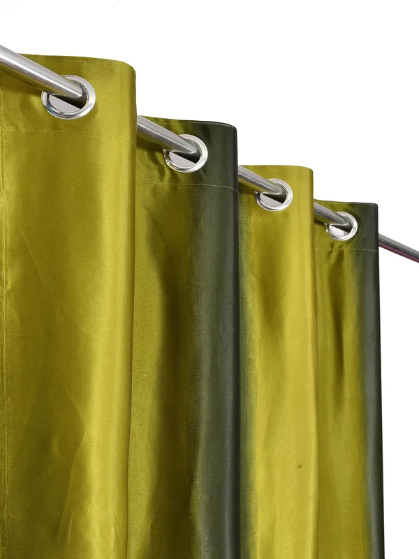 Pack_Of_2_Green_Polyester_Curtains_For_Long_Door/Door/Window