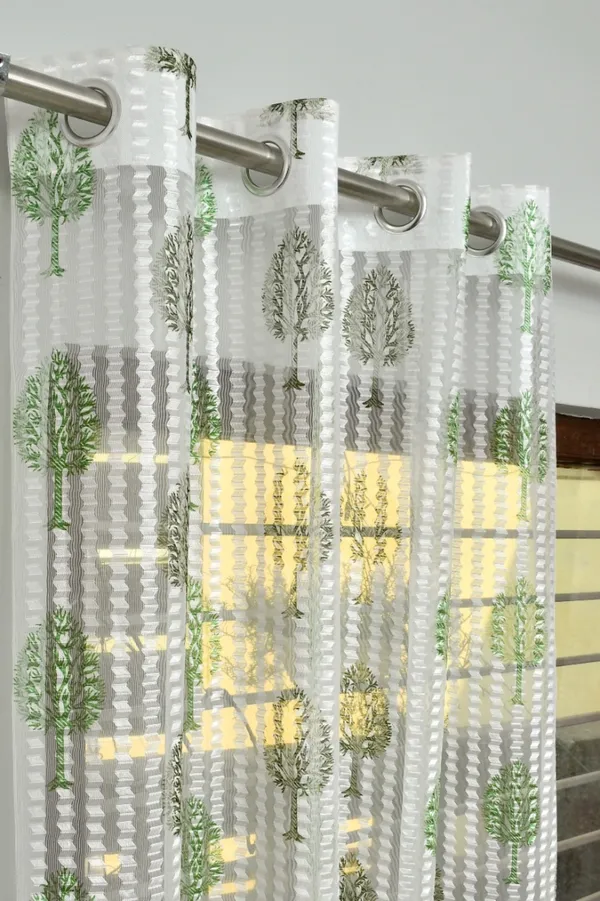 Pack_Of_2_Green_Polyester_Curtains_For_Long_Door/Door/Window
