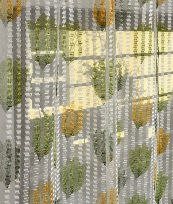 Pack_Of_2_Green_Polyester_Curtains_For_Long_Door/Door/Window