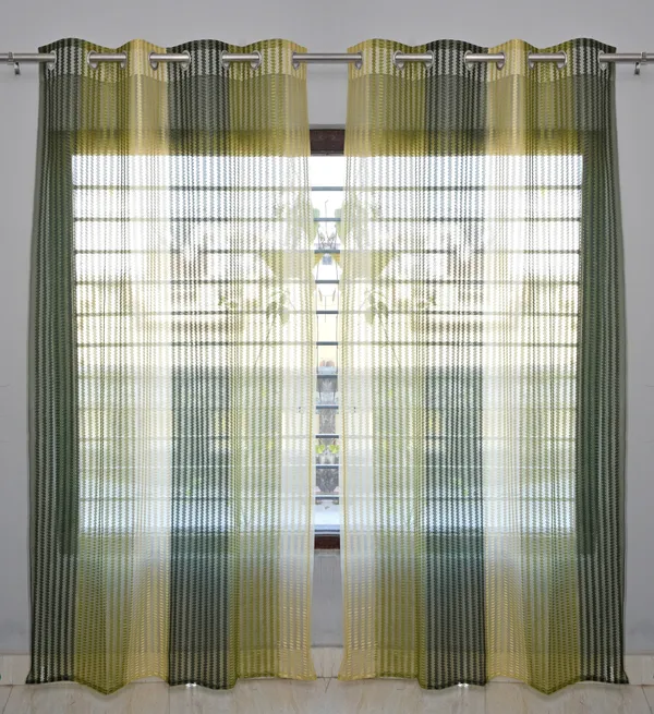 Pack_Of_2_Green_Polyester_Curtains_For_Long_Door/Door/Window