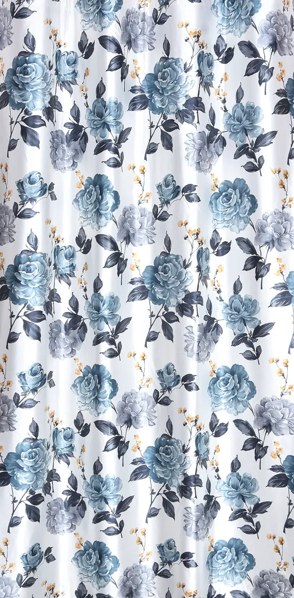 Grey_Pack_of_2_Polyester_Floral_Room_Darkening_Curtain_Panel_for_Door,_Window,_Long_Door