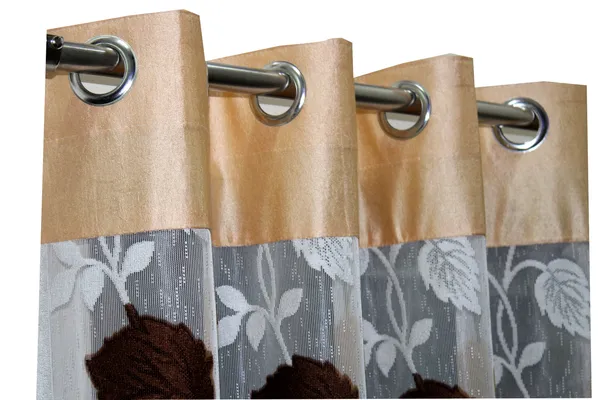 Pack_Of_2_Beige_Polyester_Curtains_For_Long_Door/Door/Window