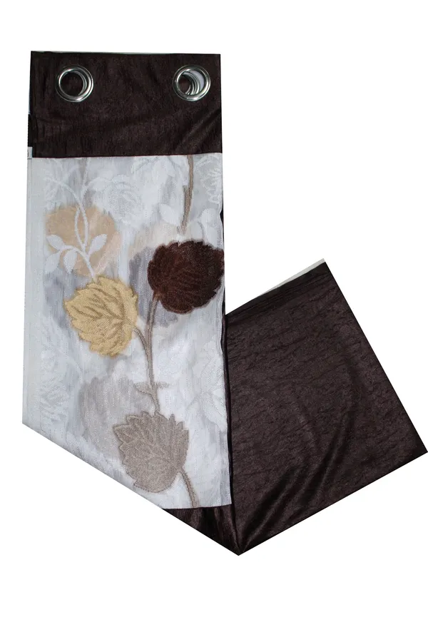 Pack_Of_2_Coffee_Polyester_Curtains_For_Long_Door/Door/Window