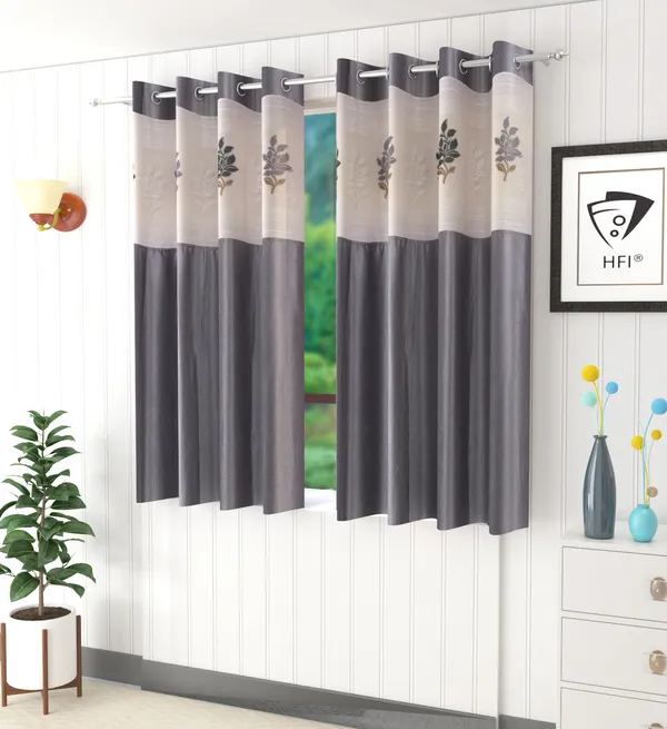 Pack_Of_2_Grey_Polyester_Curtains_For_Long_Door/Door/Window