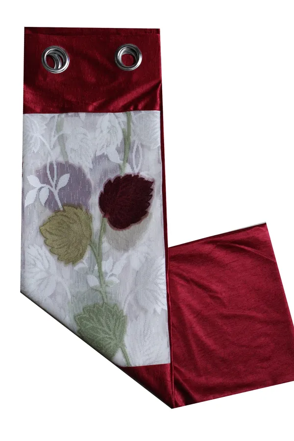 Pack_Of_2_Maroon_Polyester_Curtains_For_Long_Door/Door/Window