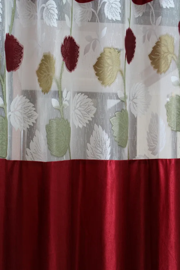 Pack_Of_2_Maroon_Polyester_Curtains_For_Long_Door/Door/Window