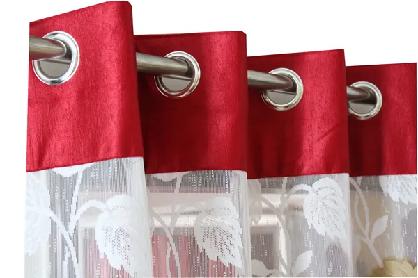 Pack_Of_2_Maroon_Polyester_Curtains_For_Long_Door/Door/Window