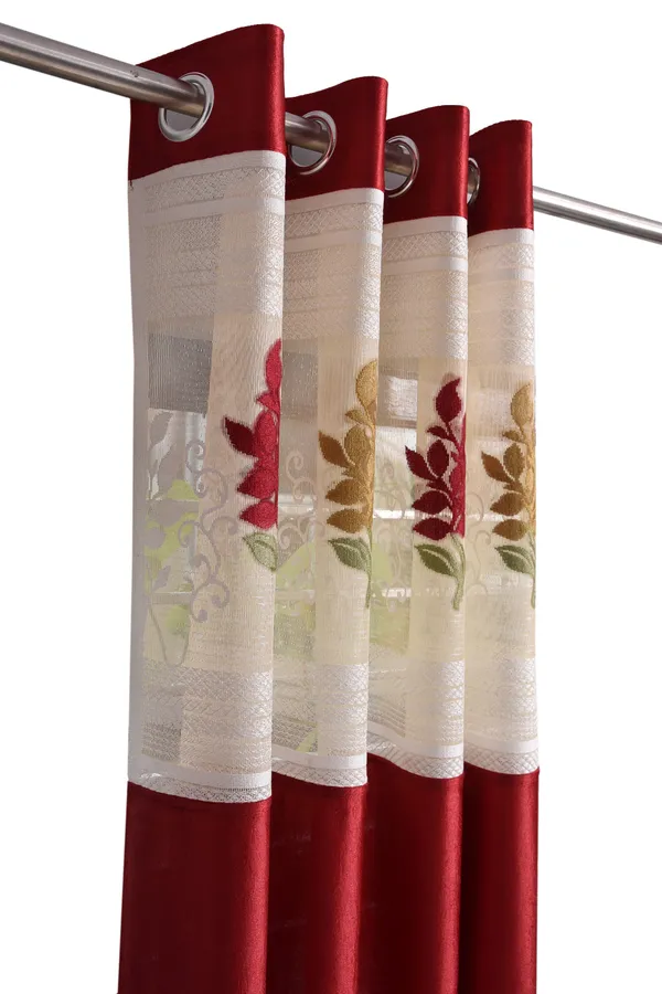 Pack_Of_2_Maroon_Polyester_Curtains_For_Long_Door/Door/Window