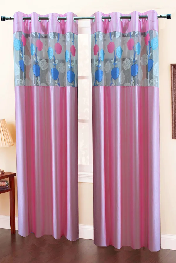 Pack_Of_2_Pink_Polyester_Curtains_For_Long_Door/Door/Window