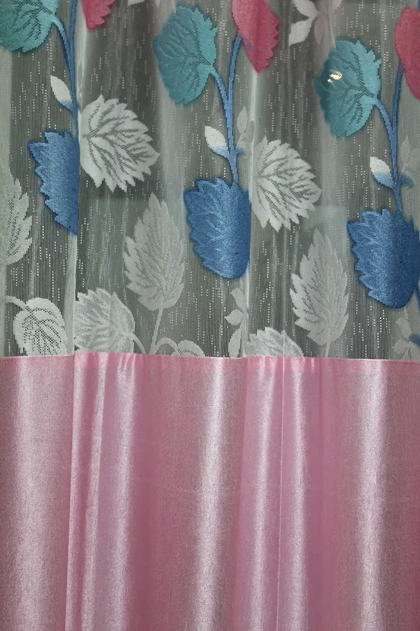 Pack_Of_2_Pink_Polyester_Curtains_For_Long_Door/Door/Window