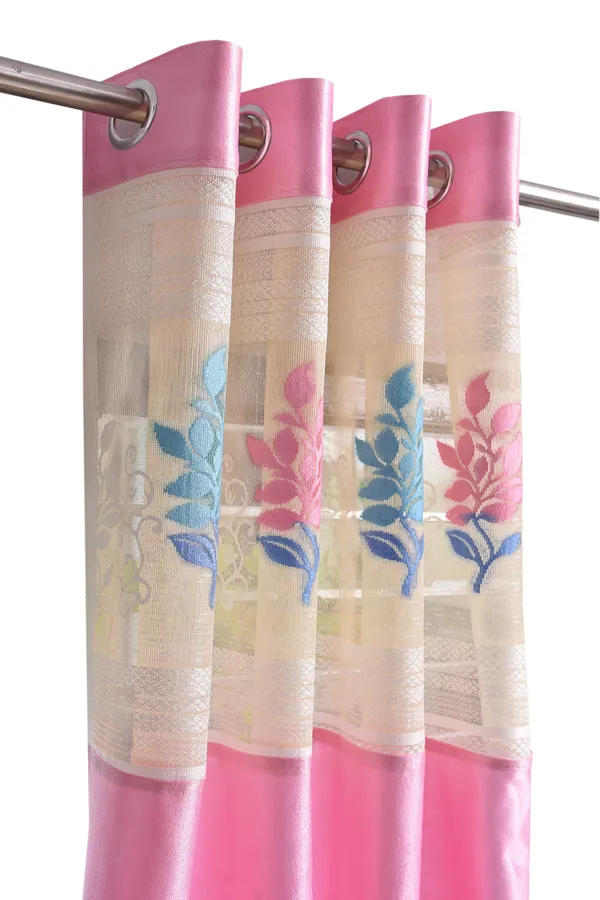 Pack_Of_2_Pink_Polyester_Curtains_For_Long_Door/Door/Window