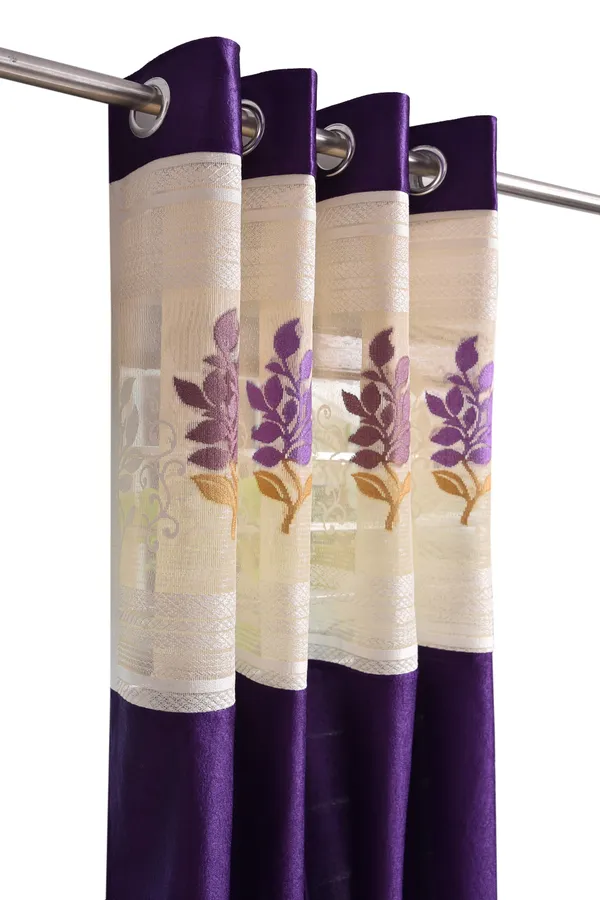 Pack_Of_2_Purple_Polyester_Curtains_For_Long_Door/Door/Window