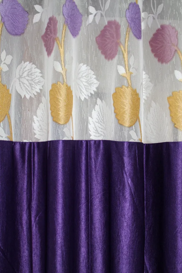Pack_Of_2_Purple_Polyester_Curtains_For_Long_Door/Door/Window