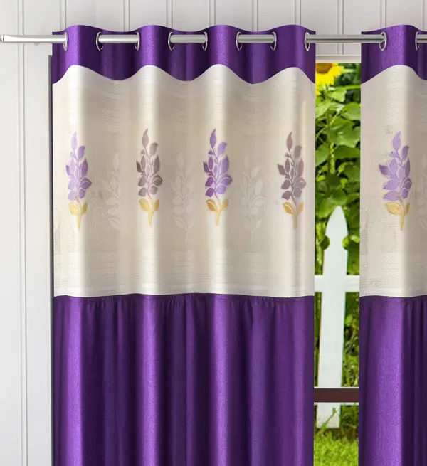 Pack_Of_2_Purple_Polyester_Curtains_For_Long_Door/Door/Window