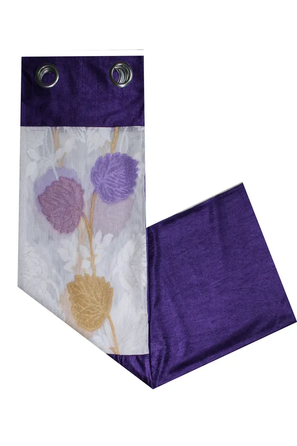 Pack_Of_2_Purple_Polyester_Curtains_For_Long_Door/Door/Window