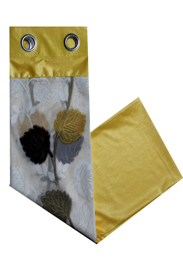 Pack_Of_2_Yellow_Polyester_Curtains_For_Long_Door/Door/Window