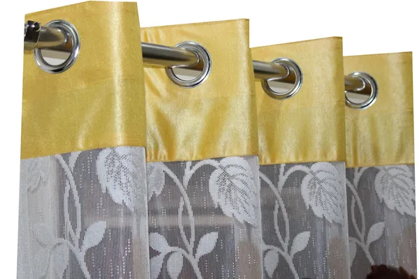 Pack_Of_2_Yellow_Polyester_Curtains_For_Long_Door/Door/Window