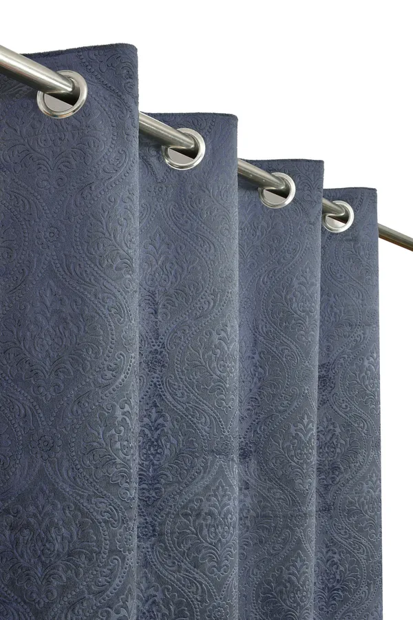 Pack_Of_2_Grey_Velvet_Curtains_For_Long_Door/Door/Window