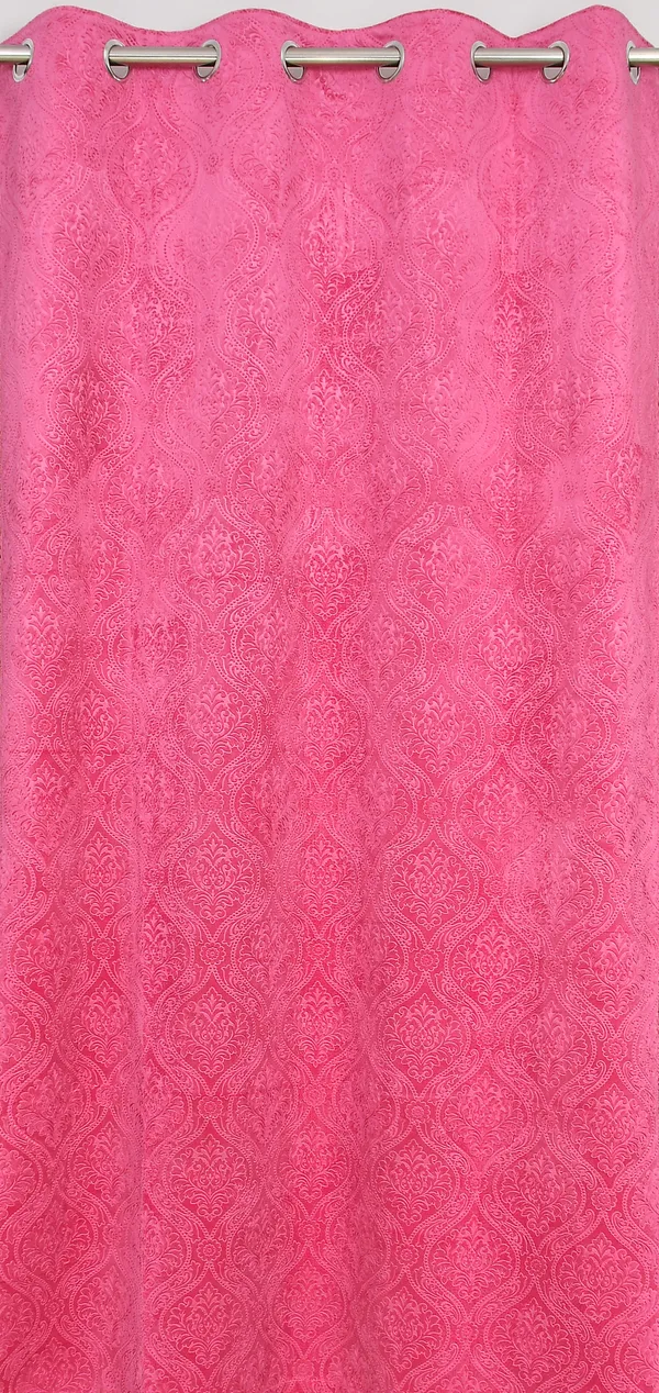 Pack_Of_2_Pink_Velvet_Curtains_For_Long_Door/Door/Window