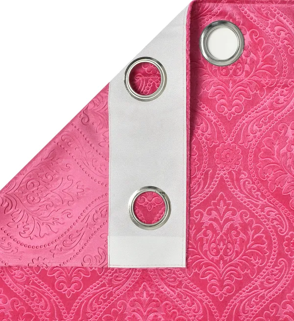Pack_Of_2_Pink_Velvet_Curtains_For_Long_Door/Door/Window