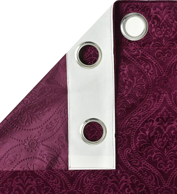 Pack_Of_2_Wine_Velvet_Curtains_For_Long_Door/Door/Window