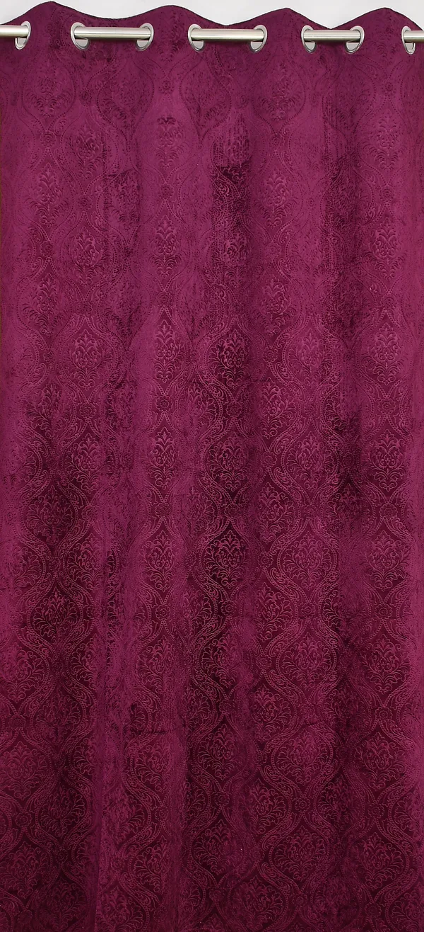 Pack_Of_2_Wine_Velvet_Curtains_For_Long_Door/Door/Window