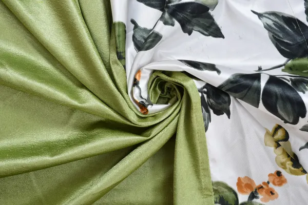 Pack_Of_2_Green_Polyester_Curtains_For_Long_Door/Door/Window