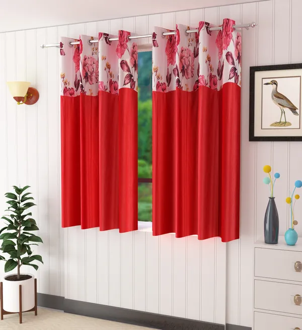 Pack_Of_2_Maroon_Polyester_Curtains_For_Long_Door/Door/Window