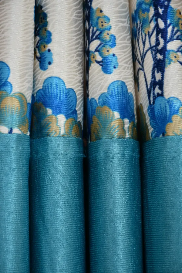 Pack_Of_2_Aqua_Blue_Polyester_Curtains_For_Long_Door/Door/Window
