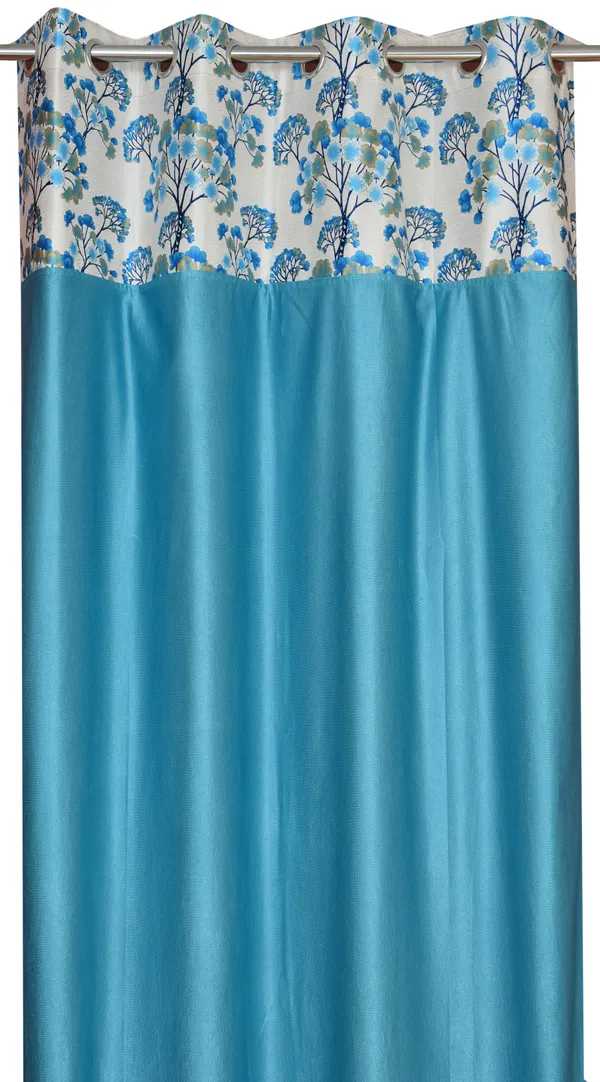 Pack_Of_2_Aqua_Blue_Polyester_Curtains_For_Long_Door/Door/Window