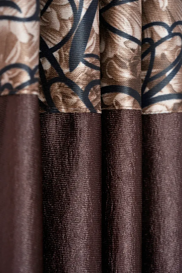 Pack_Of_2_Coffee_Polyester_Curtains_For_Long_Door/Door/Window