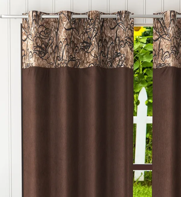 Pack_Of_2_Coffee_Polyester_Curtains_For_Long_Door/Door/Window