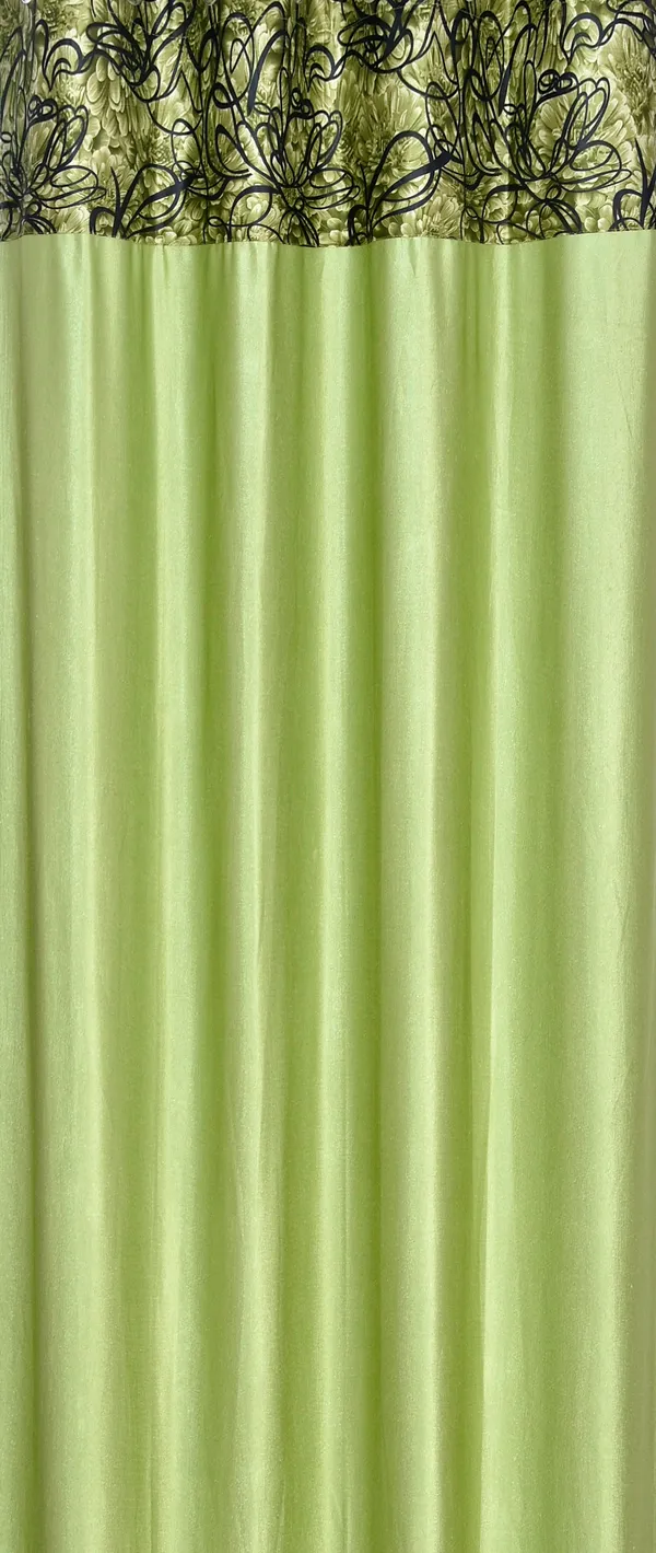 Pack_Of_2_Green_Polyester_Curtains_For_Long_Door/Door/Window