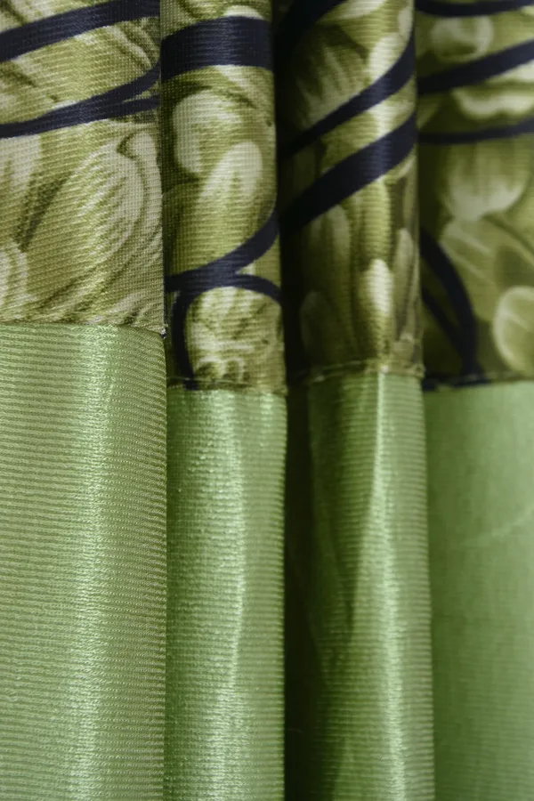 Pack_Of_2_Green_Polyester_Curtains_For_Long_Door/Door/Window