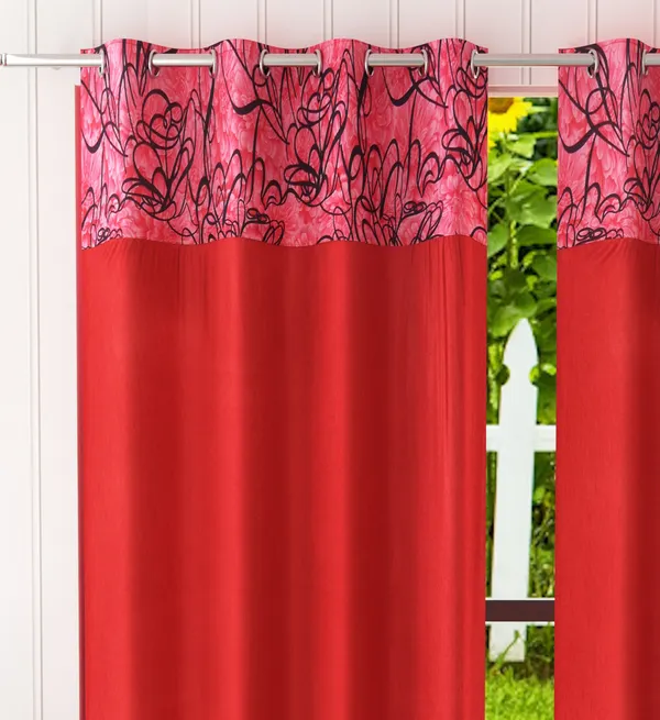 Pack_Of_2_Maroon_Polyester_Curtains_For_Long_Door/Door/Window