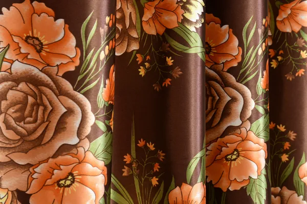 Pack_of_2_Polyester_Floral_Room_Darkening_Curtain_Panel_for_Door,_Window,_Long_Door_-_Coffee