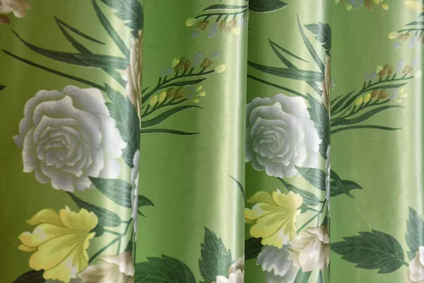 Pack_of_2_Polyester_Floral_Room_Darkening_Curtain_Panel_for_Door,_Window,_Long_Door_-_Green