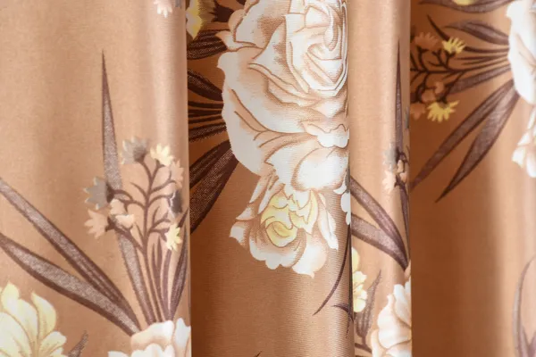 Pack_of_2_Polyester_Floral_Room_Darkening_Curtain_Panel_for_Door,_Window,_Long_Door_-_Light_Brown