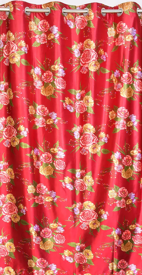 Pack_of_2_Polyester_Floral_Room_Darkening_Curtain_Panel_for_Door,_Window,_Long_Door_-_Maroon