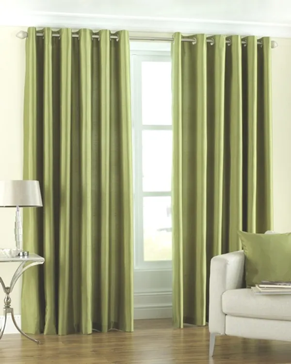 Pack_Of_2_Green_Polyester_Curtains_For_Long_Door/Door/Window