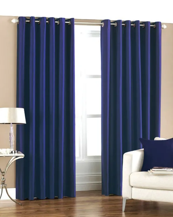 Pack_Of_2_Navy_Blue_Polyester_Curtains_For_Long_Door/Door/Window
