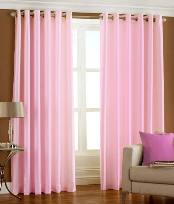 Pack_Of_2_Pink_Polyester_Curtains_For_Long_Door/Door/Window