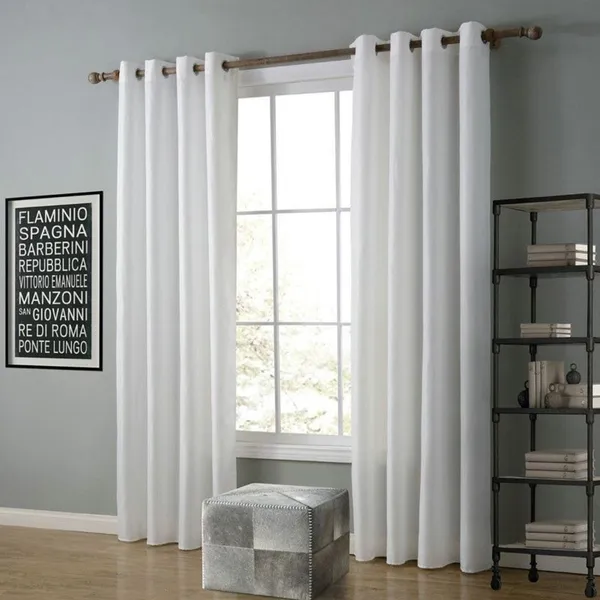 Pack_Of_2_White_Polyester_Curtains_For_Long_Door/Door/Window