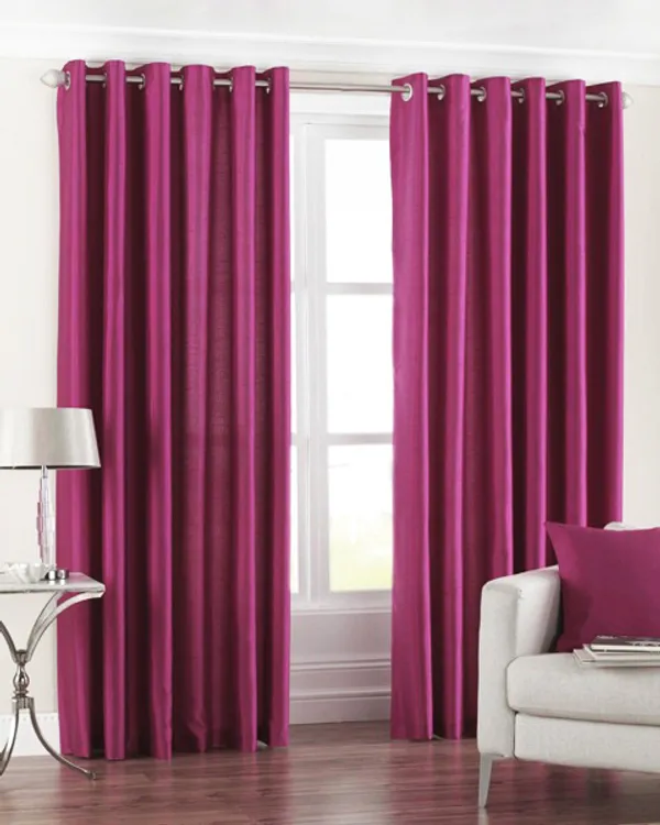 Pack_Of_2_Wine_Polyester_Curtains_For_Long_Door/Door/Window