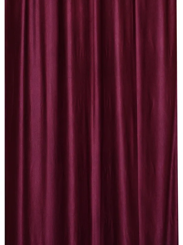 Pack_Of_2_Wine_Polyester_Curtains_For_Long_Door/Door/Window