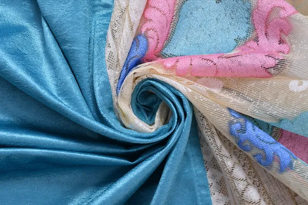 Pack_Of_2_Aqua_Blue_Polyester_Curtains_For_Long_Door/Door/Window
