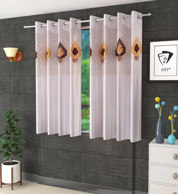 Pack_Of_2_Cream_Polyester_Curtains_For_Long_Door/Door/Window