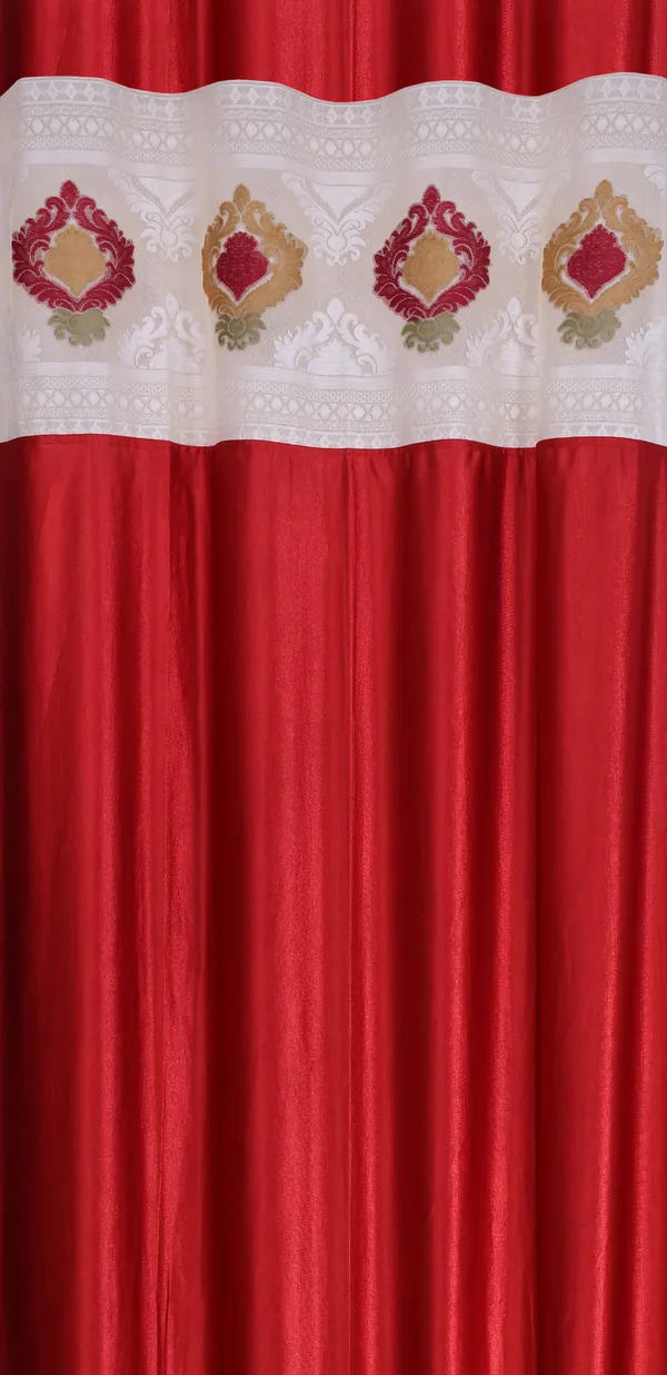 Pack_Of_2_Maroon_Polyester_Curtains_For_Long_Door/Door/Window
