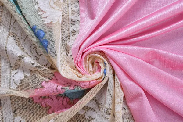 Pack_Of_2_Pink_Polyester_Curtains_For_Long_Door/Door/Window