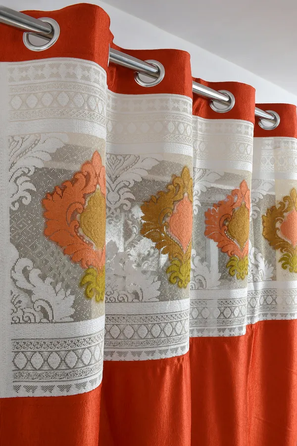 Pack_Of_2_Rust_Polyester_Curtains_For_Long_Door/Door/Window